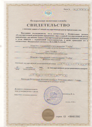 Свидетельство №2